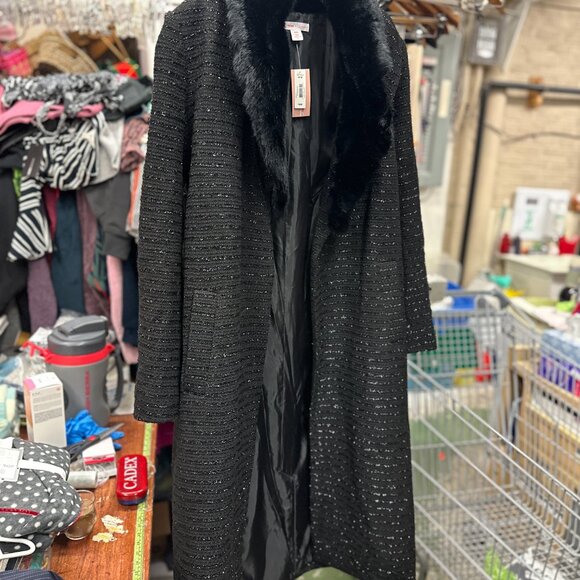 joe fresh x roxy earle Black coat - Picture 3 of 9